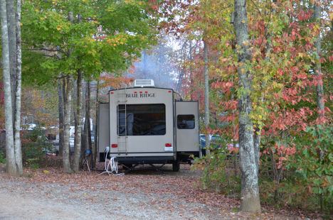 Full Hook-up Wooded Campsites Yonah Mountain Campground